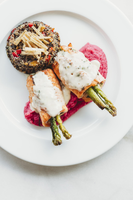 Lemon Basil Ricotta Salmon