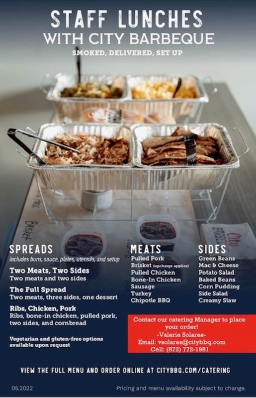 Staff Lunches-Buffet