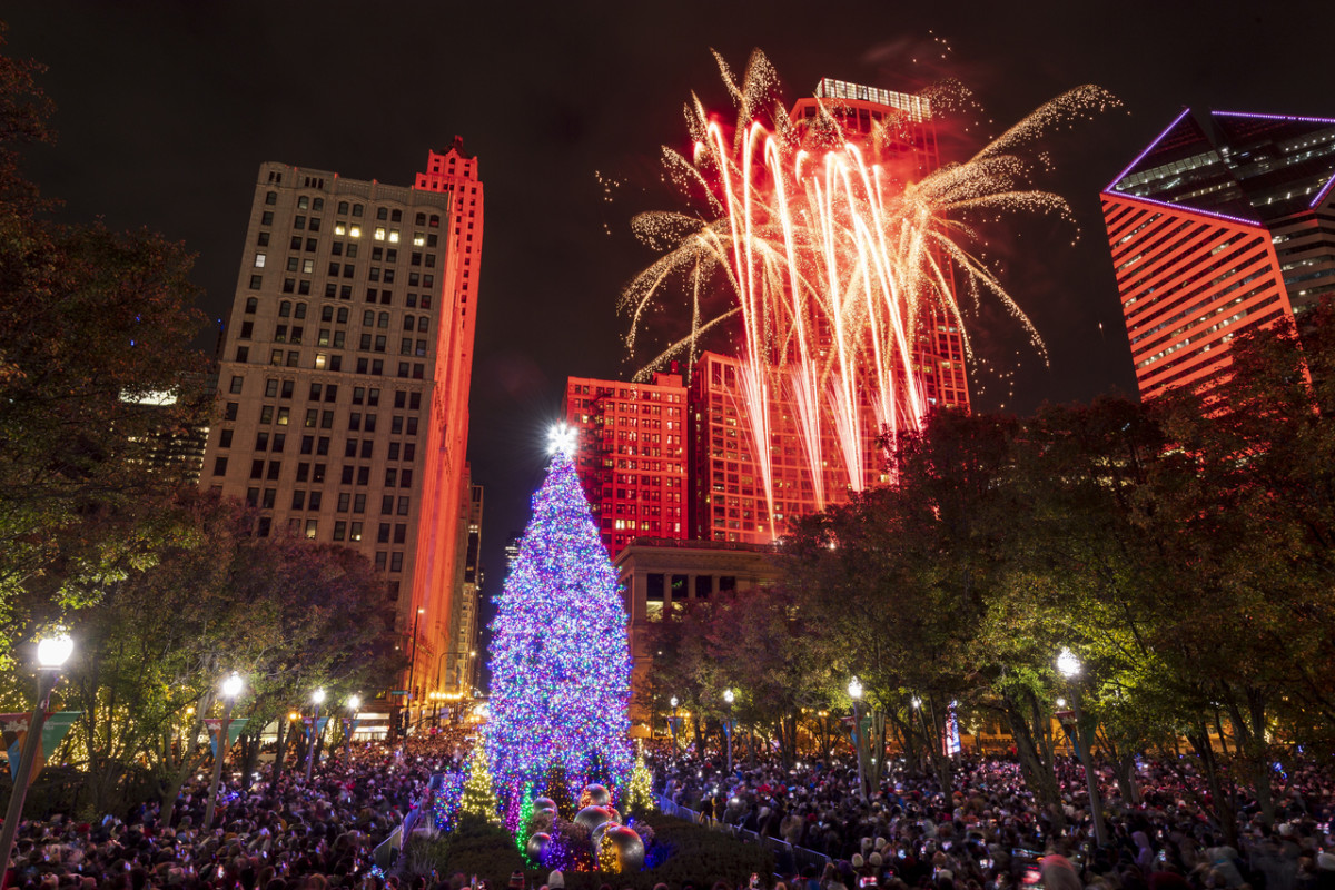 Christmas Tree in Millennium Park