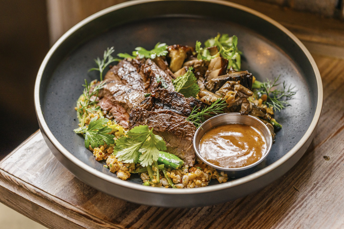 Garlic-Miso Skirt Steak Bowl