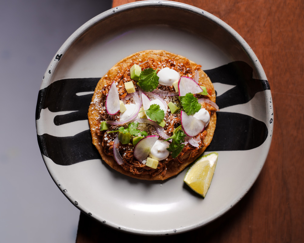 Chicken Tinga Tostada