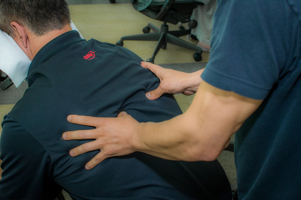Chair massage increase energy and stamina