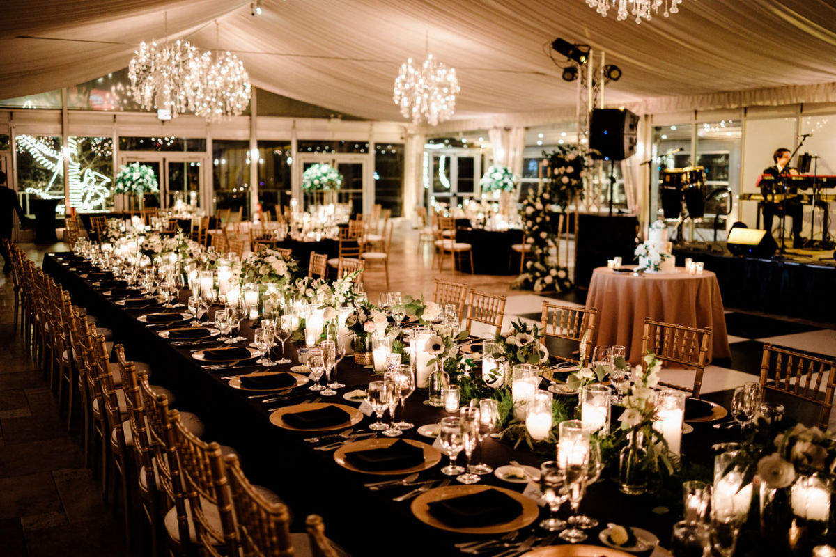 Tented Pavilion Dinner Reception (Photo Credit - Fox + Ivory)