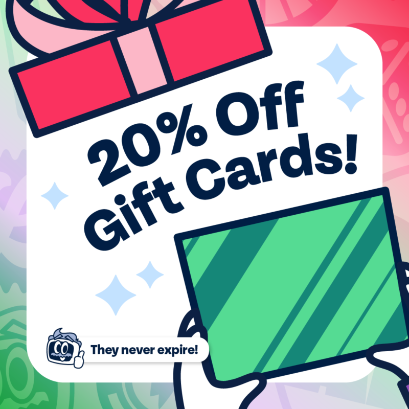 20% OFF Gift Cards