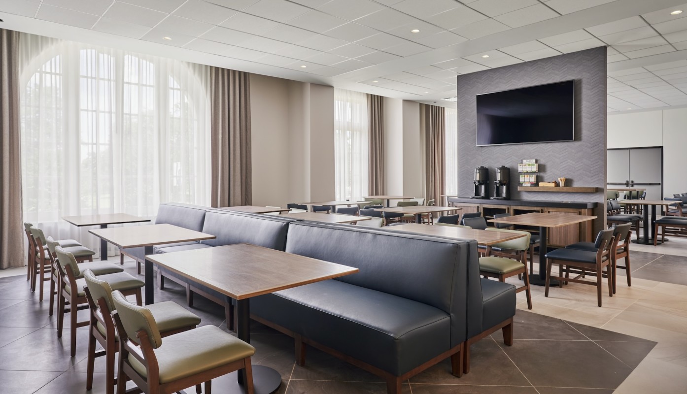 Enjoy complimentary breakfast served each morning