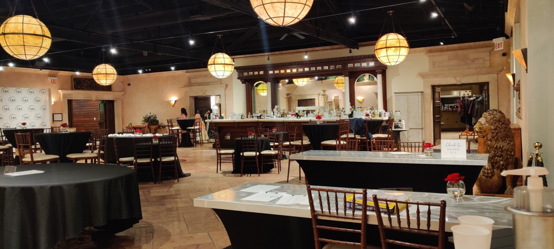 Tented Pavilion Indoor Cocktail Room