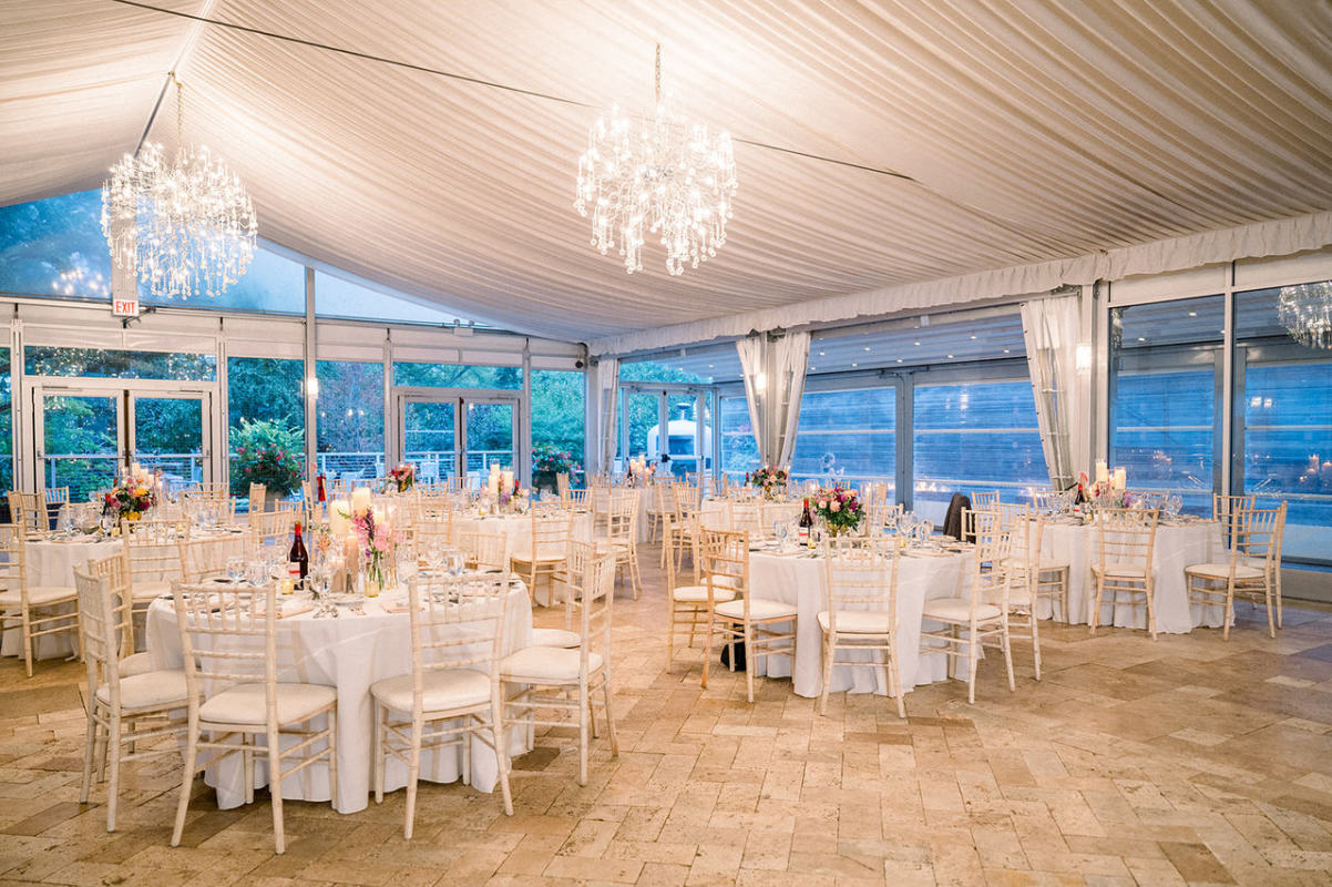 Tented Pavilion/East Courtyard Dinner Reception (photo credit - Mandelette Photography)