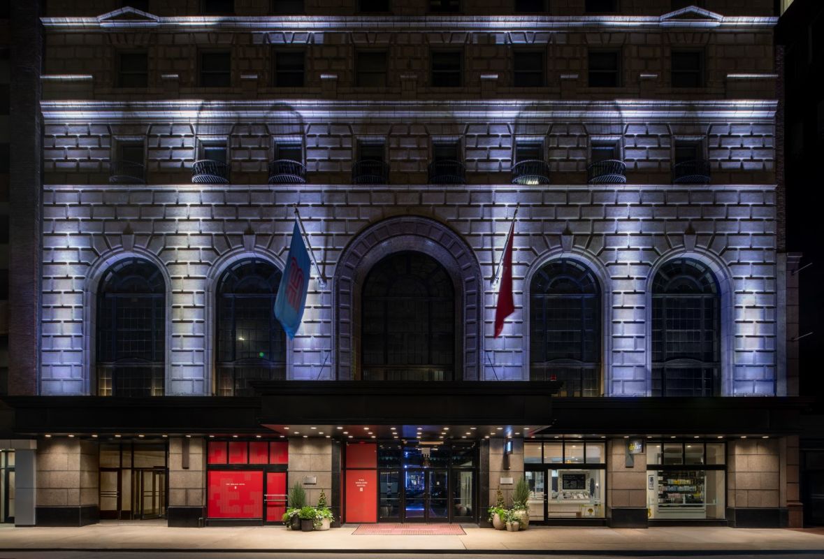 THE MIDLAND HOTEL, Chicago Exterior Night