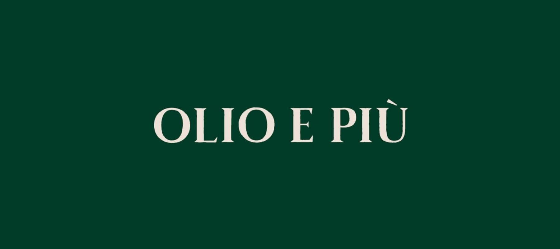 Olio e Piu Banner Logo