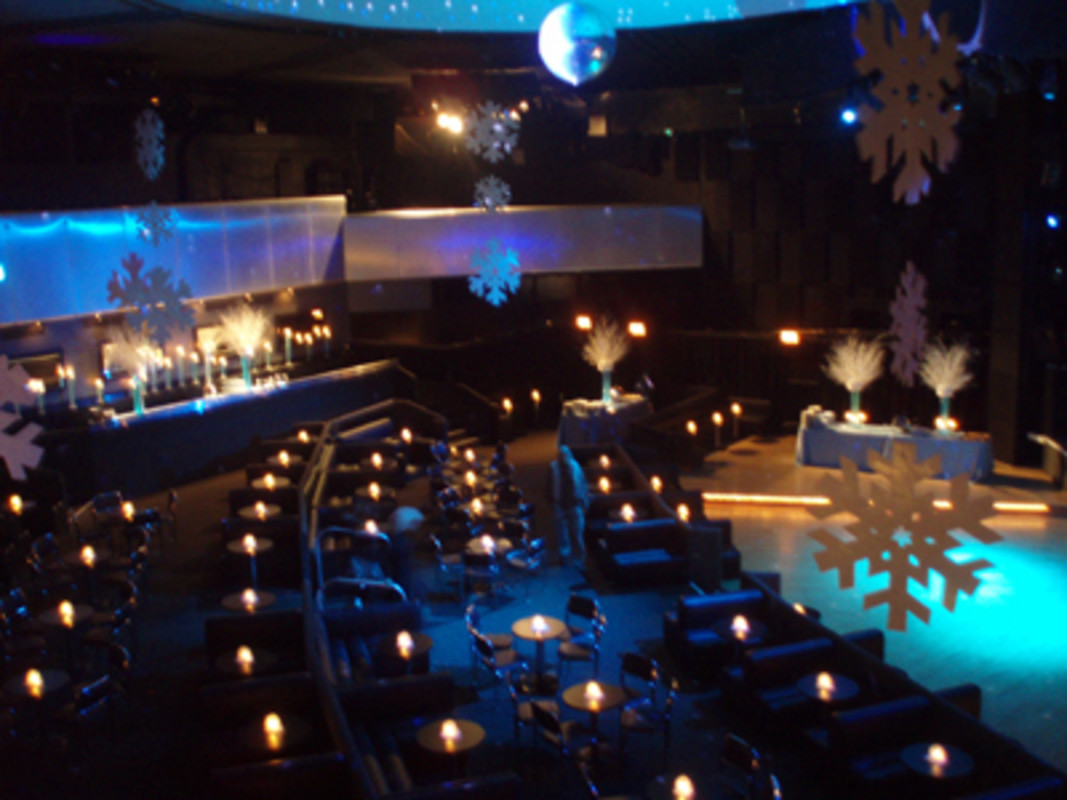Holiday party with minimal decor