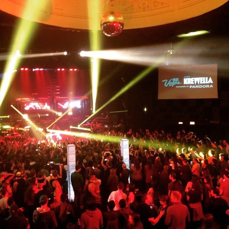 Promotional experiential event with live performance