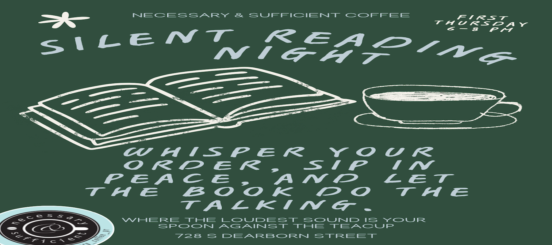 Silent Reading and Writing Night - First Thursday