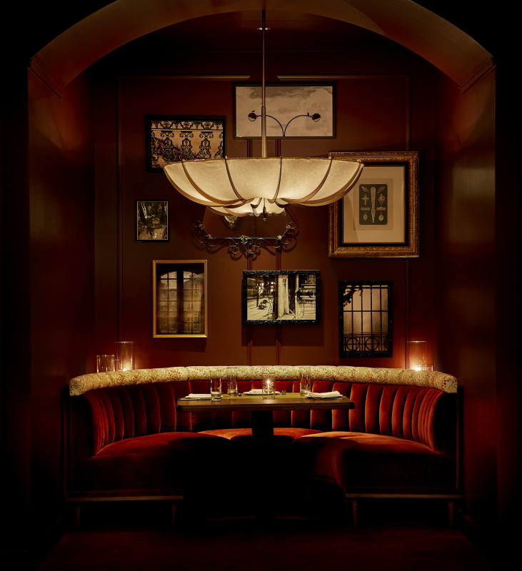 View of Main Dining Room Banquet Booth