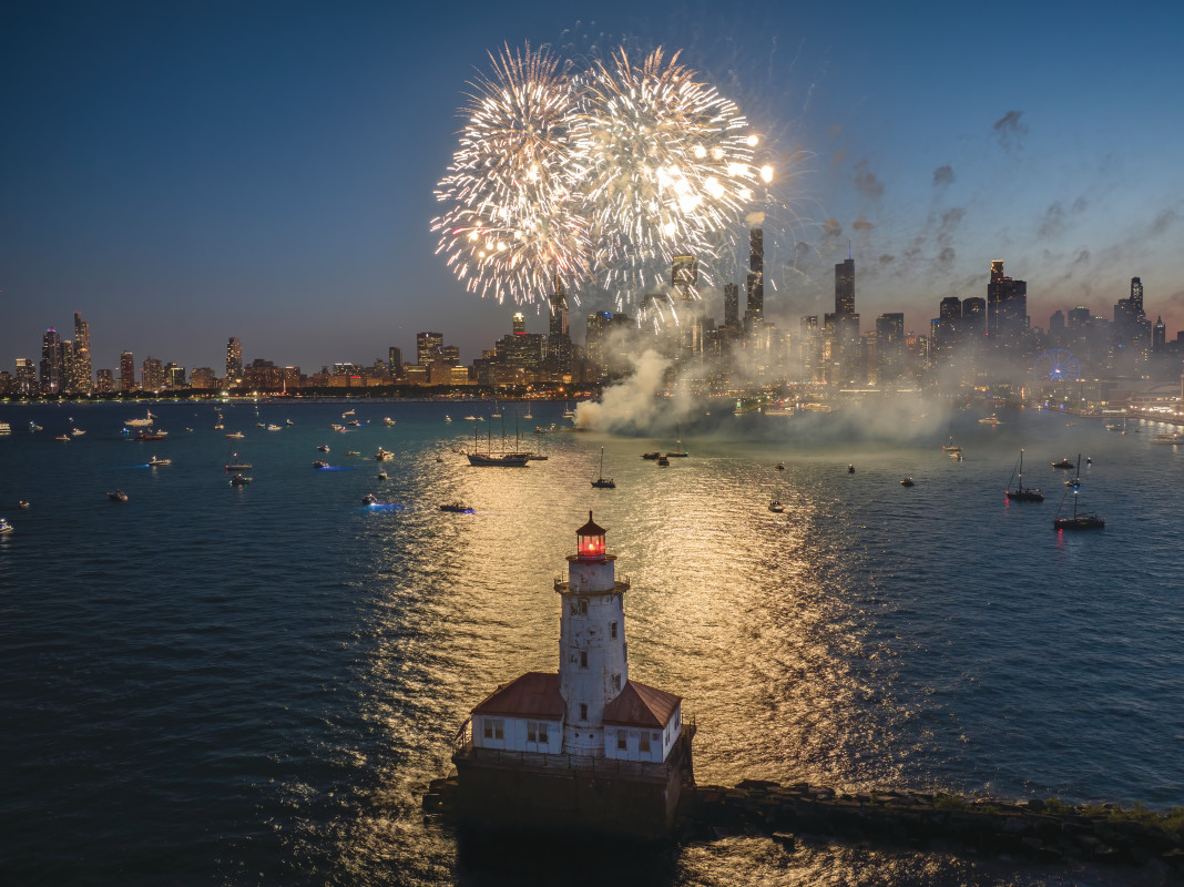 Barry Butler Photography Lighthouse Fireworkds