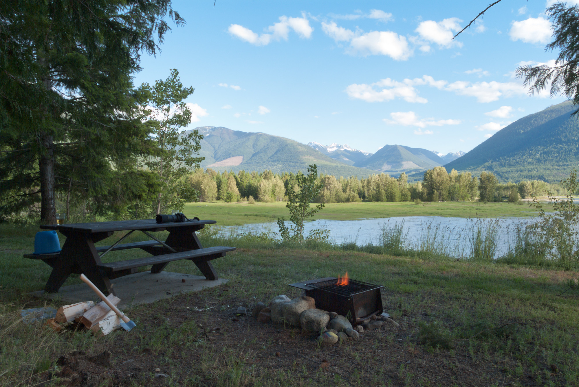 Burton Historical picnic table site