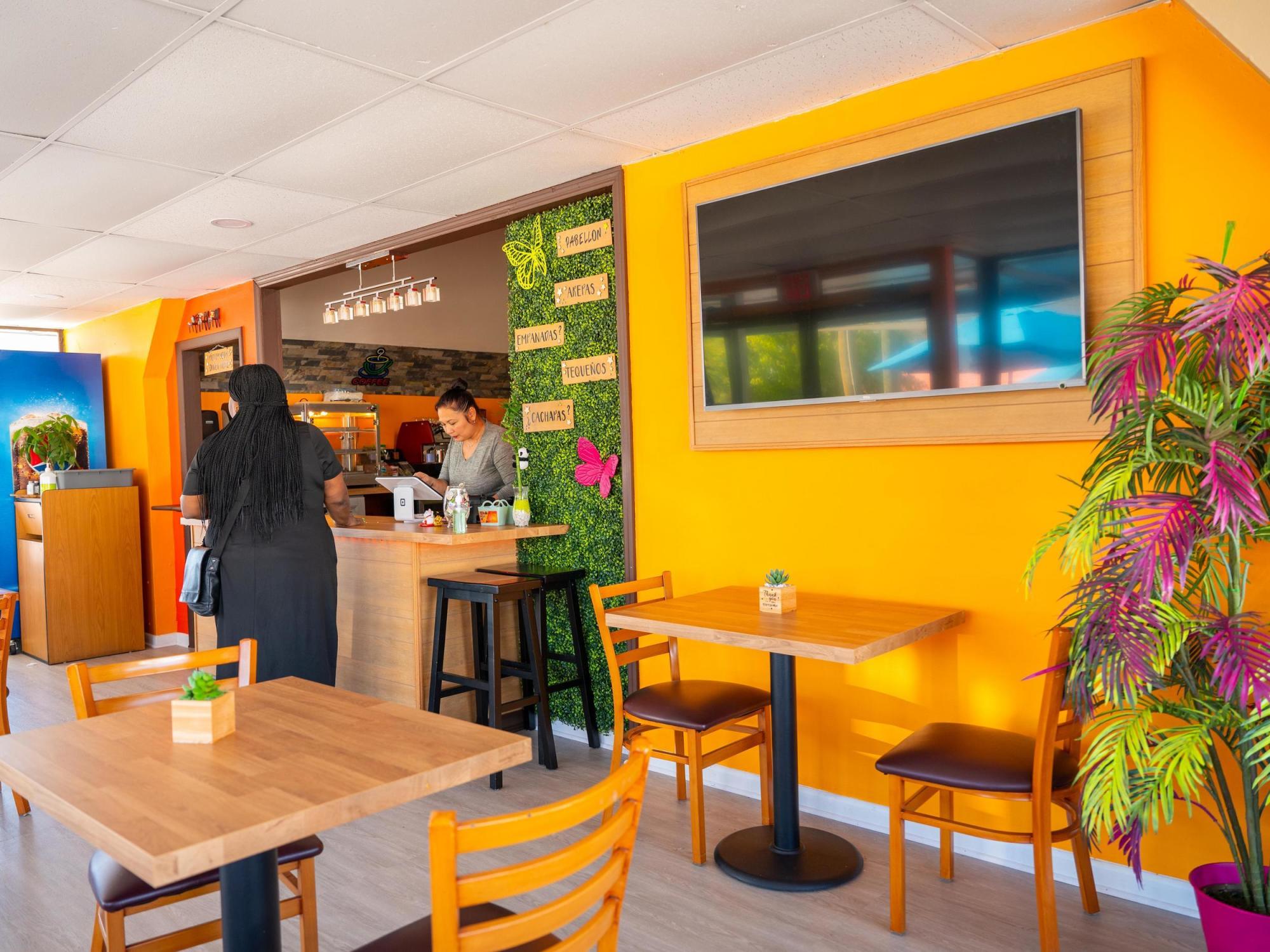 interior of 1 chick 1 bro