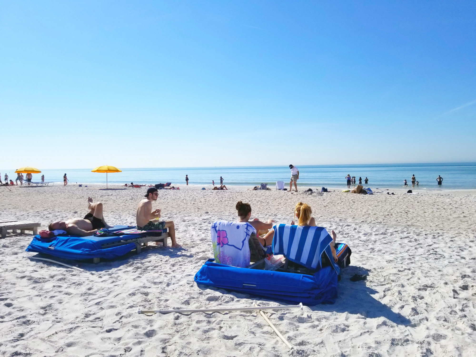 beach in front of Gulf Strand Resort