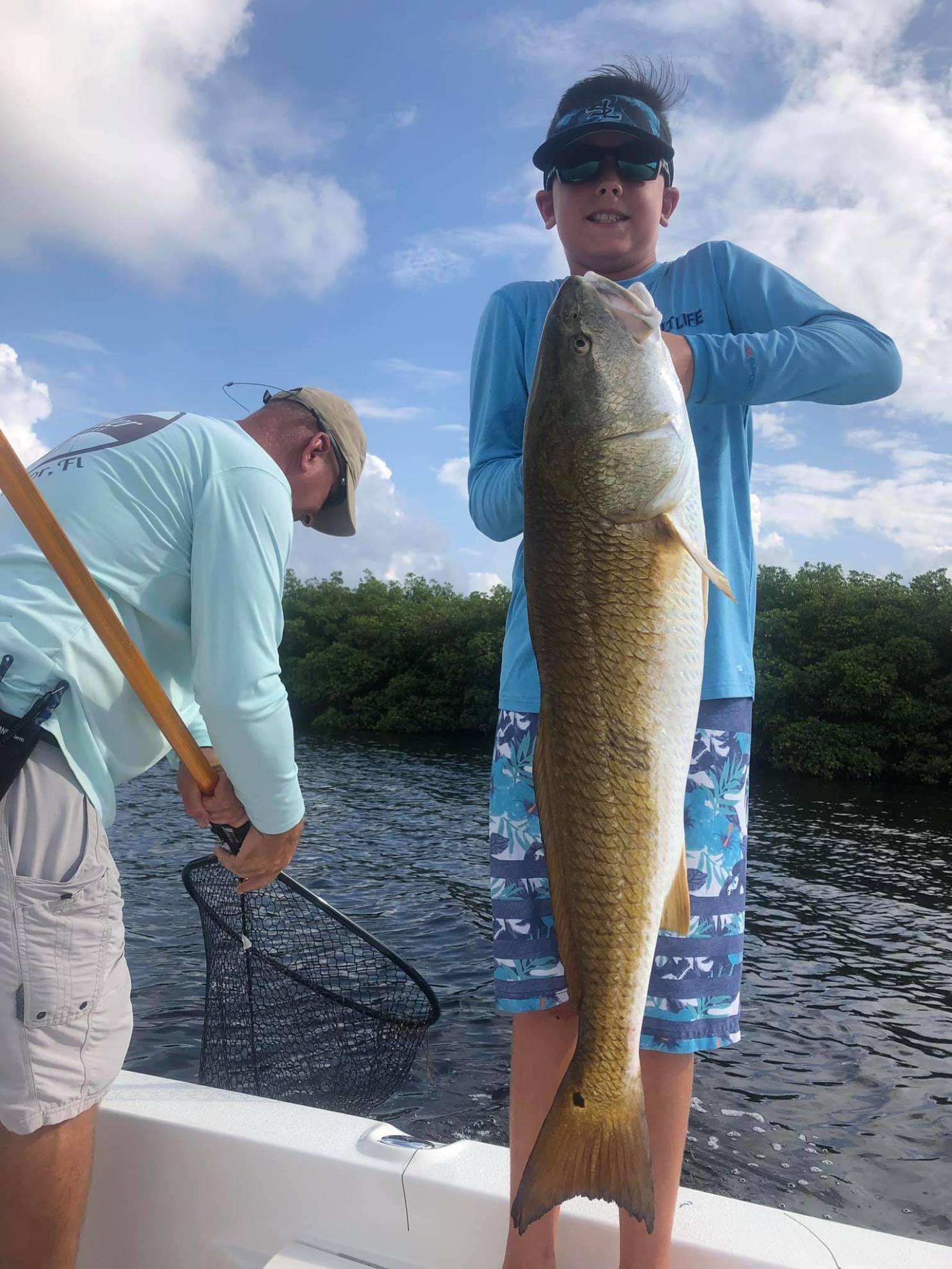 Redfish took big to hold!
