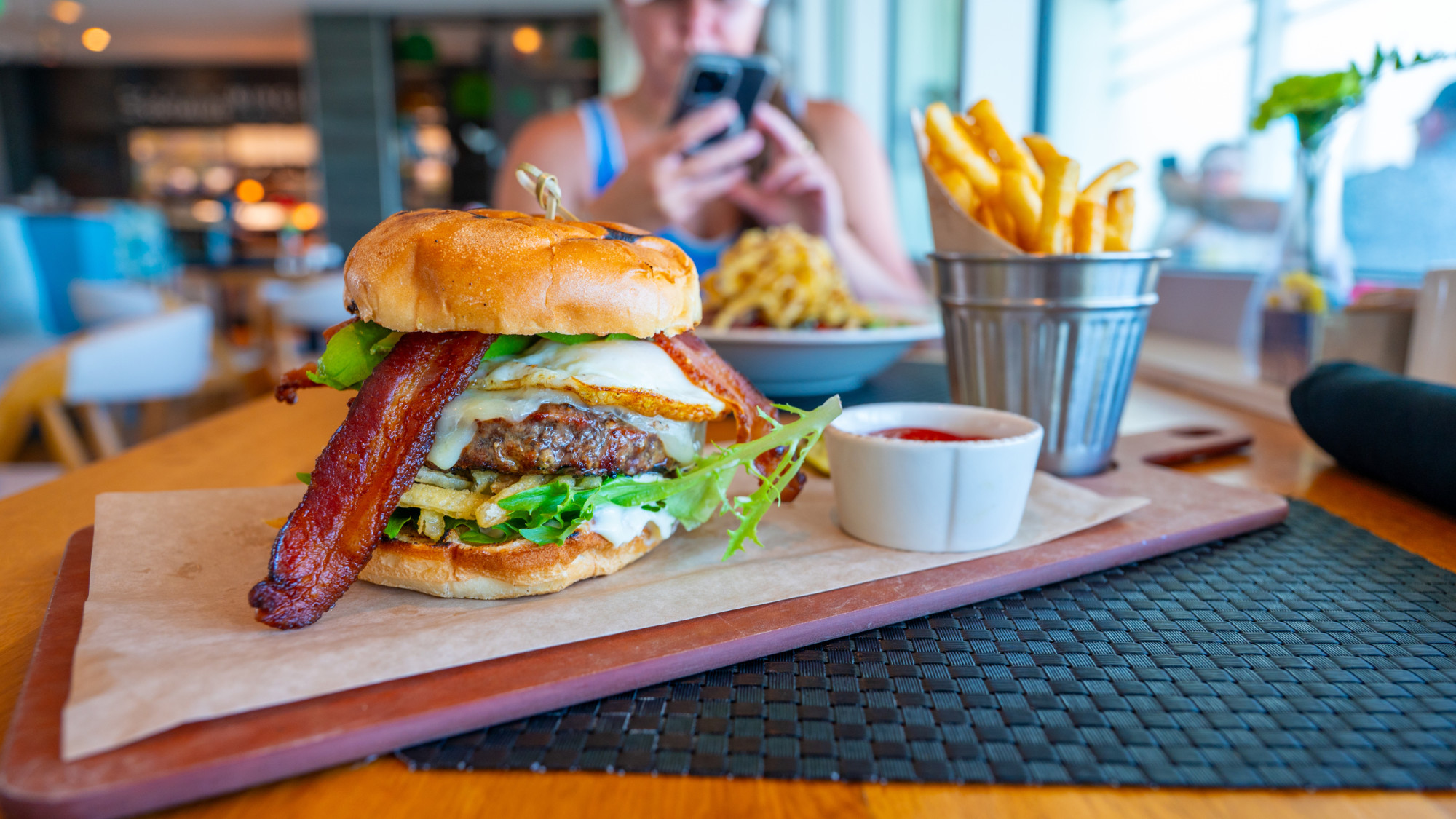 bacon cheeseburger at BRGR Kitchen + Bar