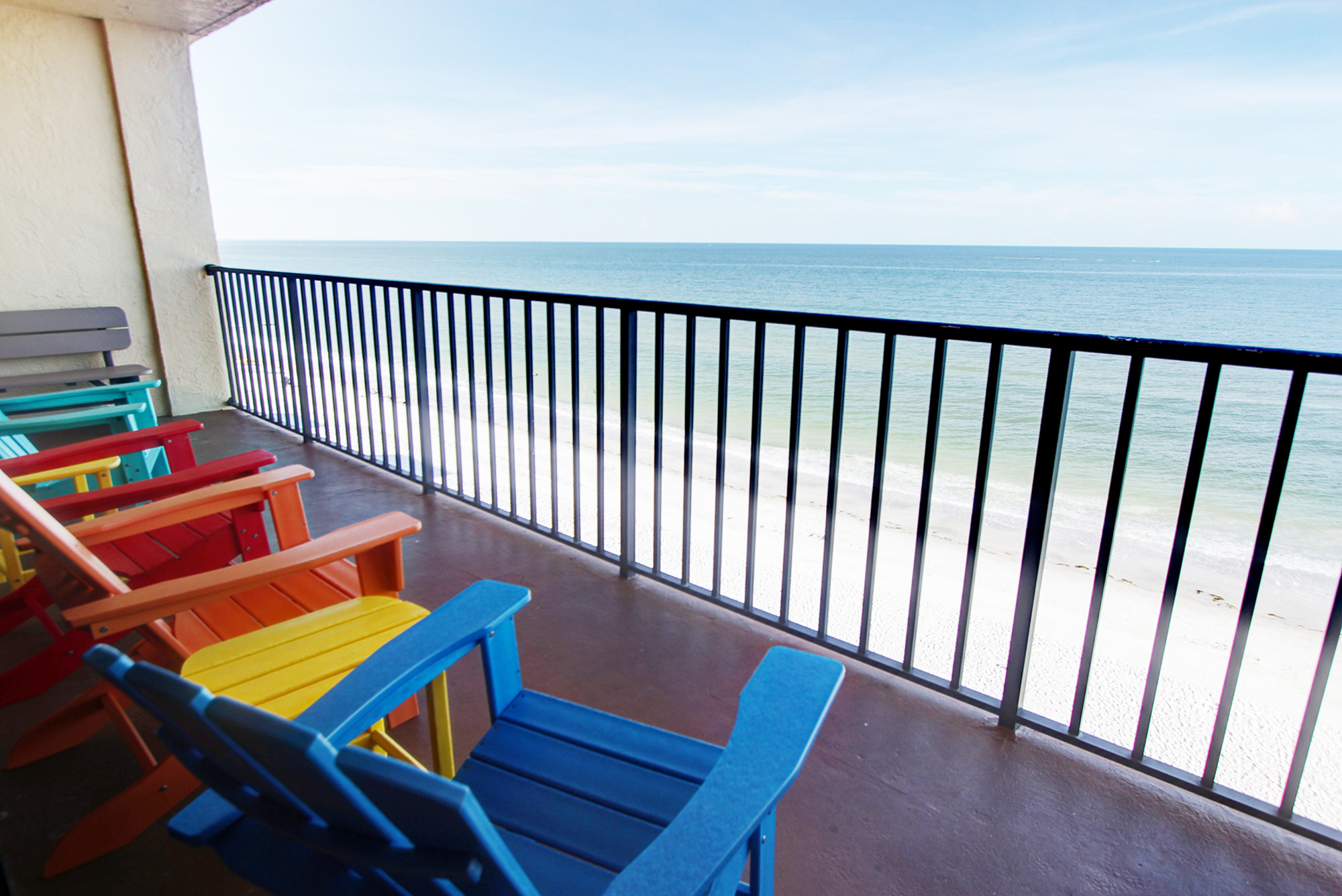 Balcony of Gulf front vacation condo by TRS-Travel Resort Services