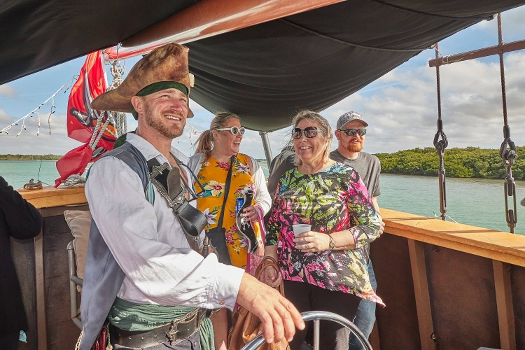 Captain with Guests
