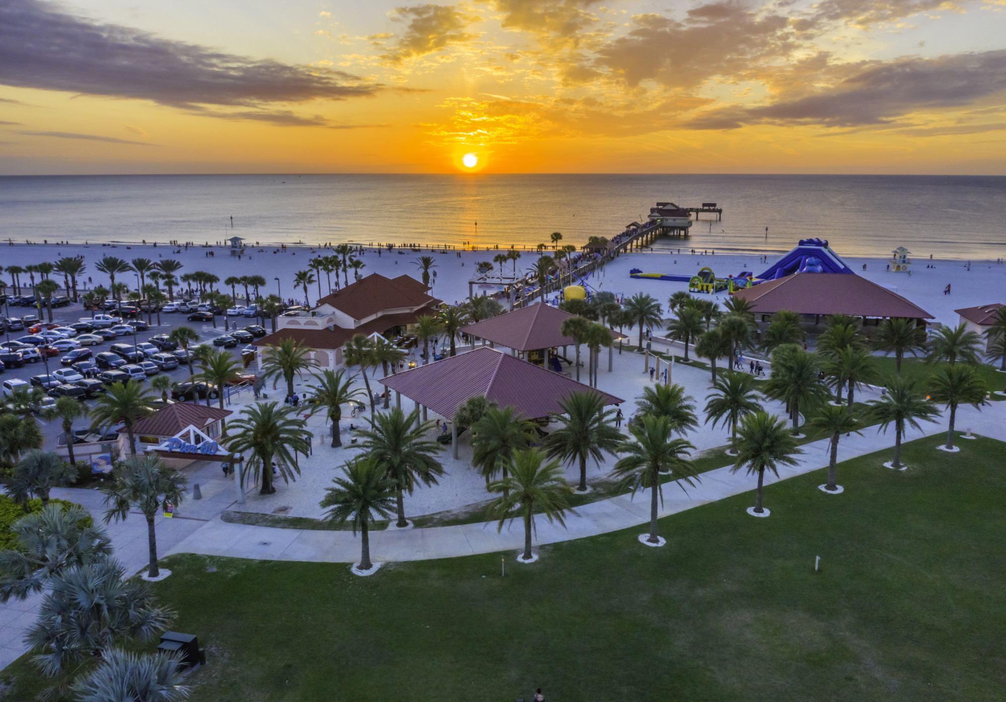 Sunsets at Pier 60 Aerial