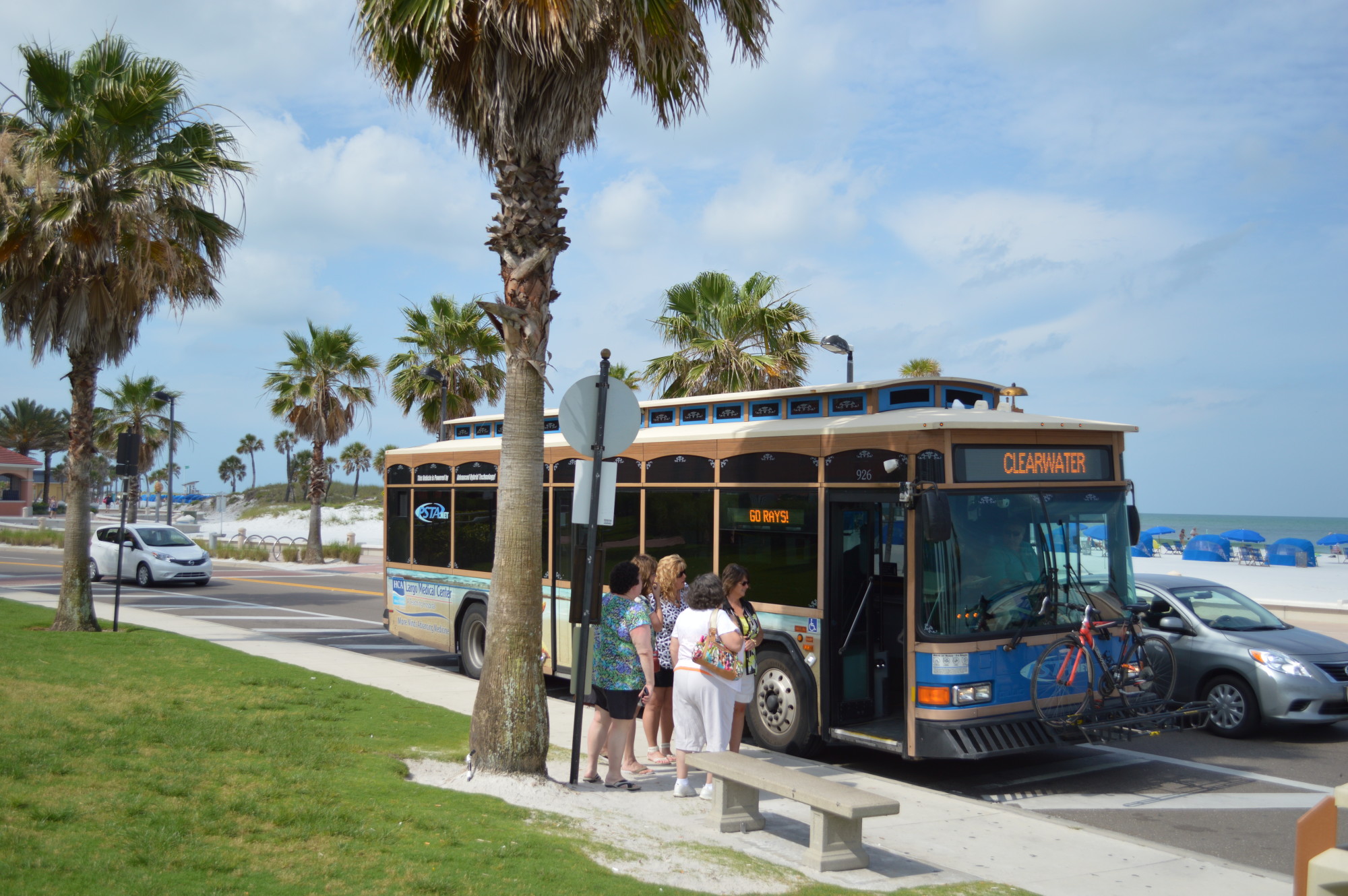 Suncoast Beach Trolley on Clearwater Beach