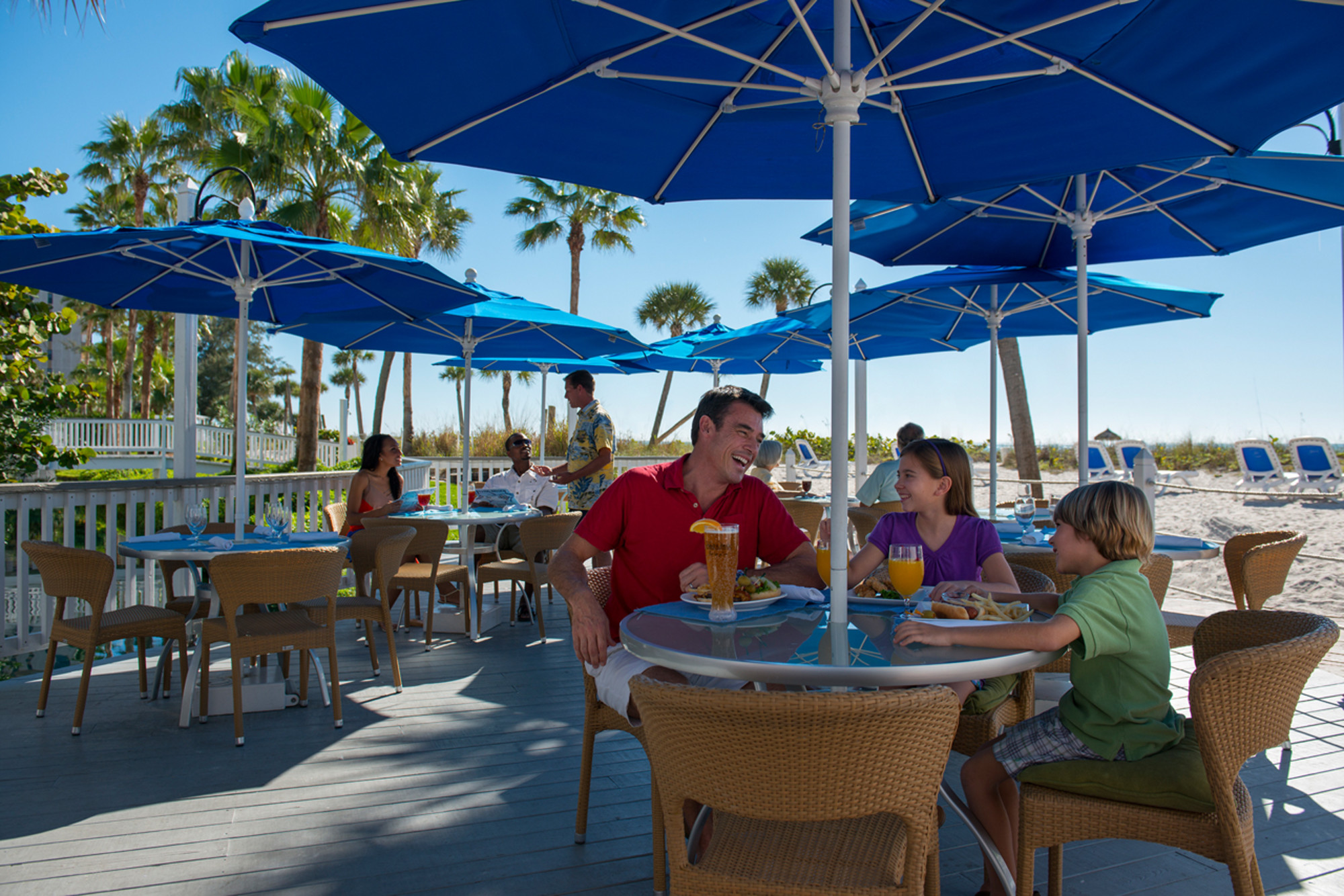Dine beachfront at The Flying Bridge