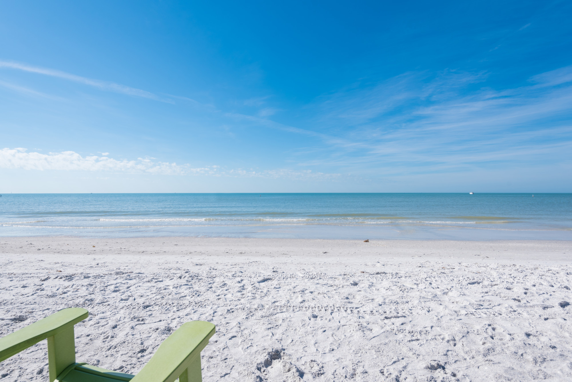 beach in front of Gulf Strand Resort