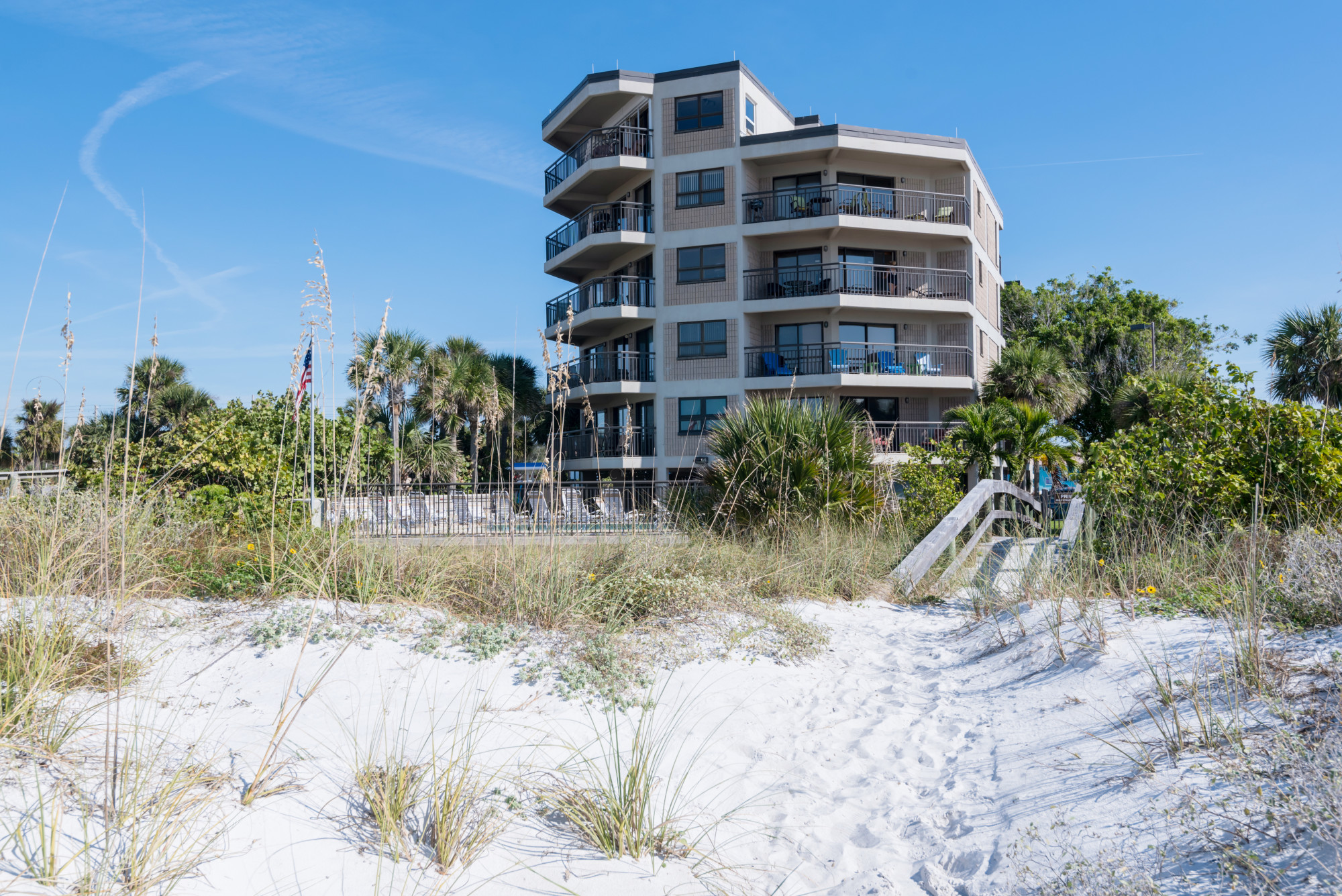 Gulf Strand Resort from the beach