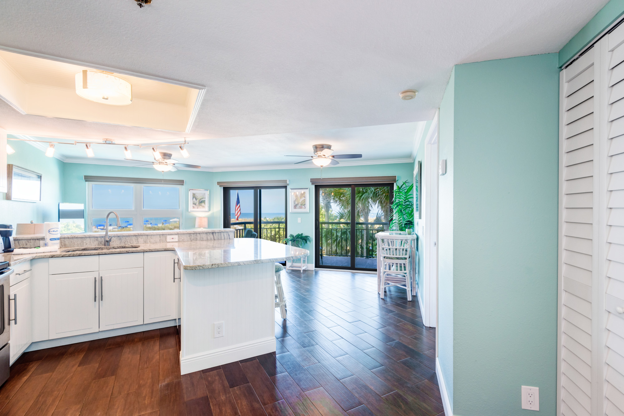 Entering a Gulf front condo