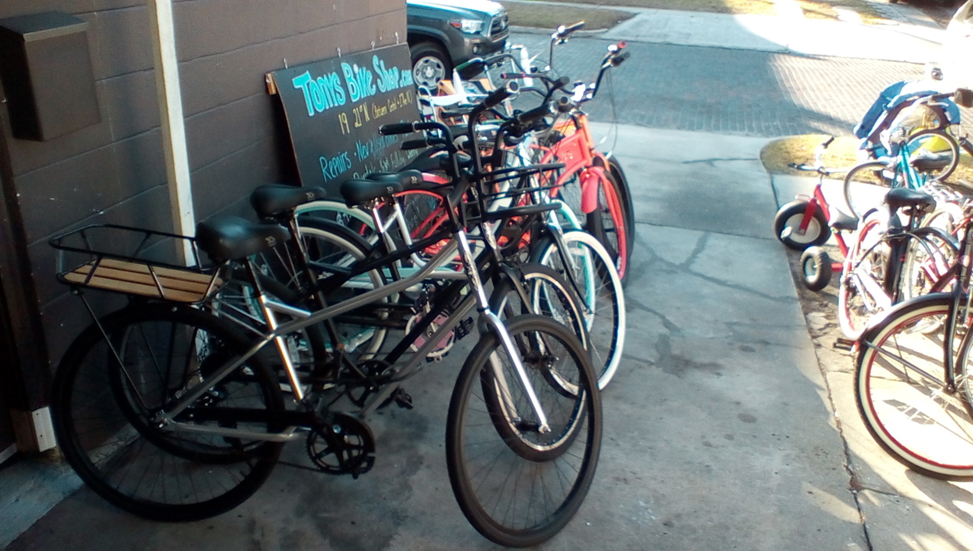 Bicycle rentals $20 day, weekly rates available