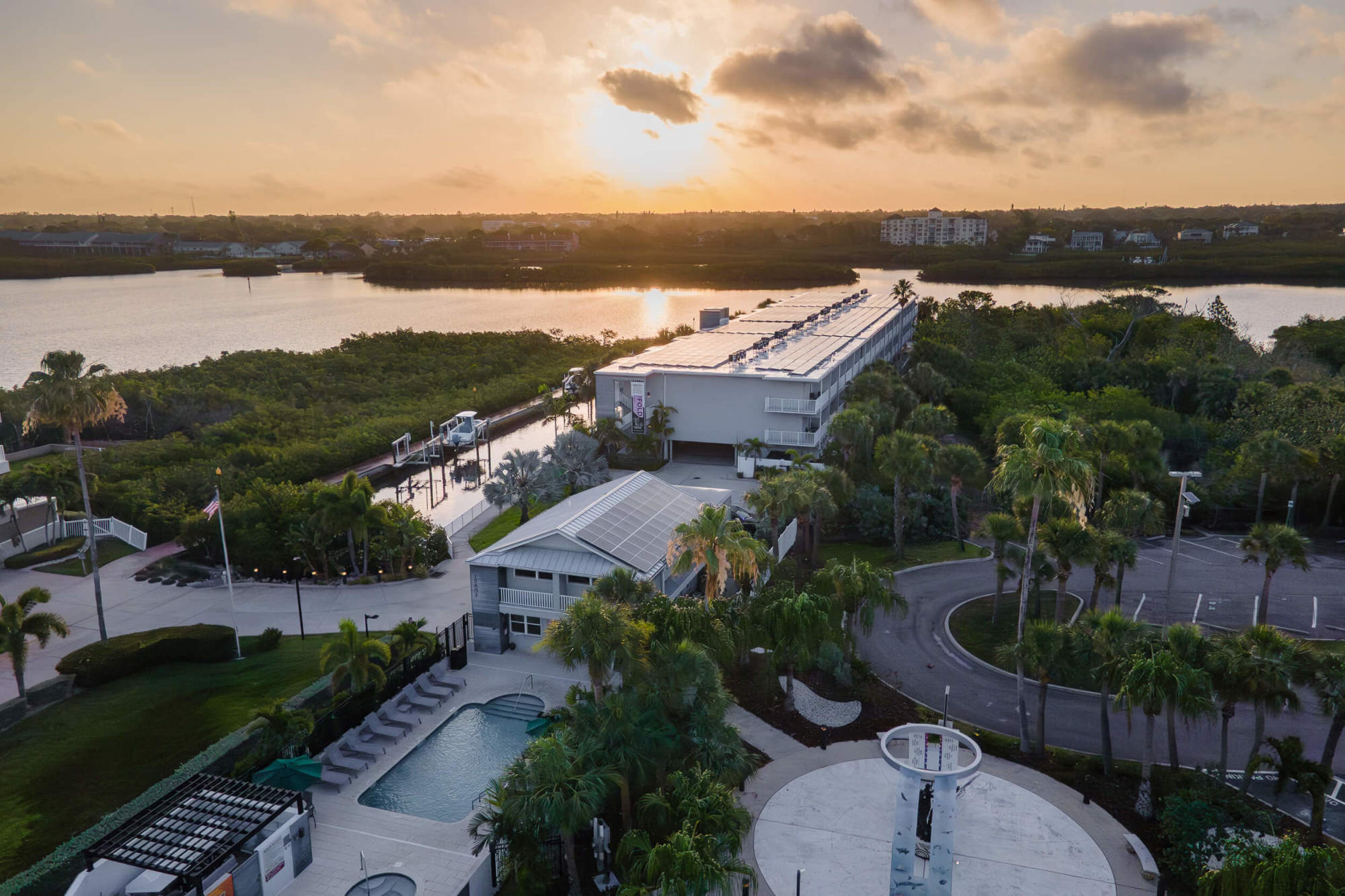 Indian Shores Aerial Morning