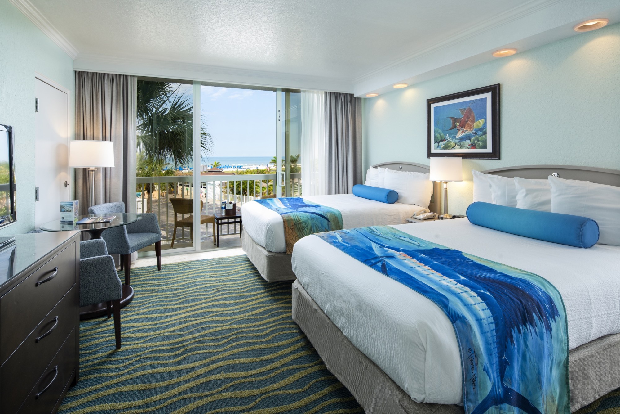 Enjoy refreshing views, from the newly renovated Courtyard Hotel Room Balcony.