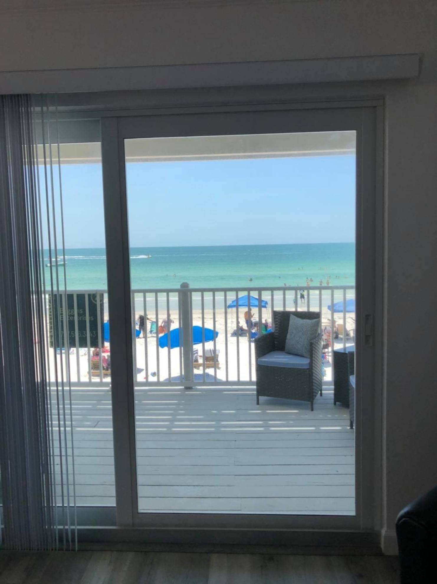 Beach view from guestroom