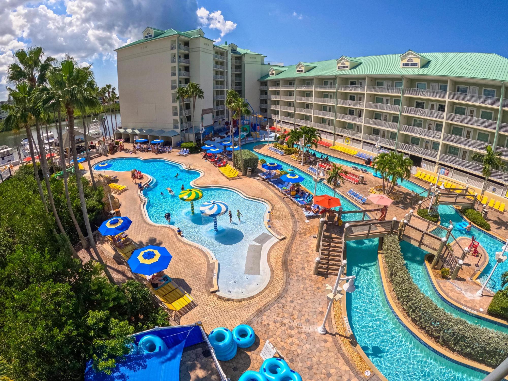 Splash Harbour Slides Aerial