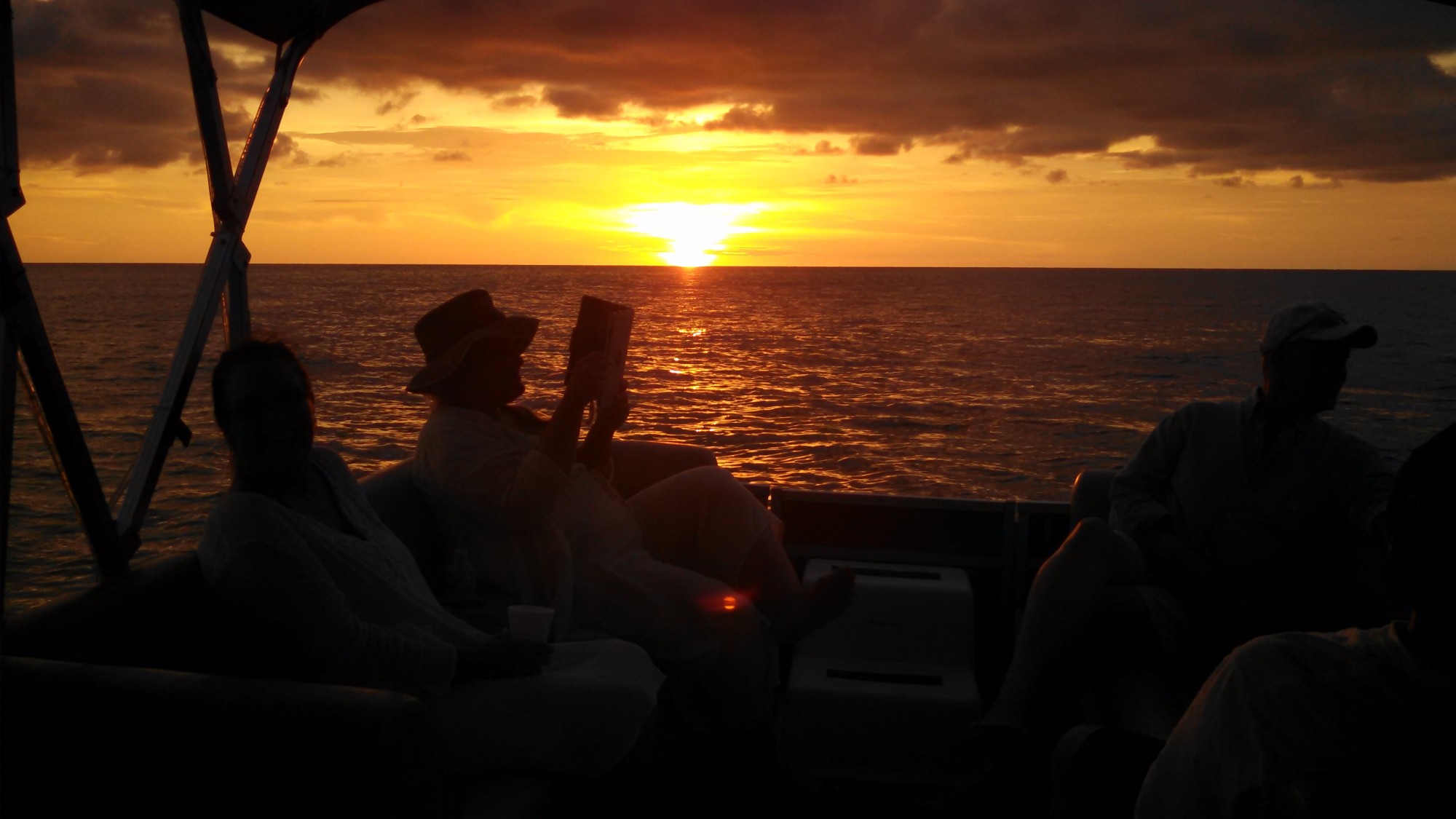 See the sunsets over the Gulf from the calm, protected bay waters.
