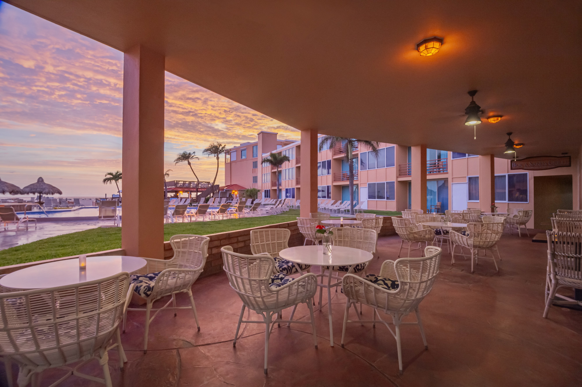Dolphin Beach Resort_Boca Sands Grille_outdoor terrace