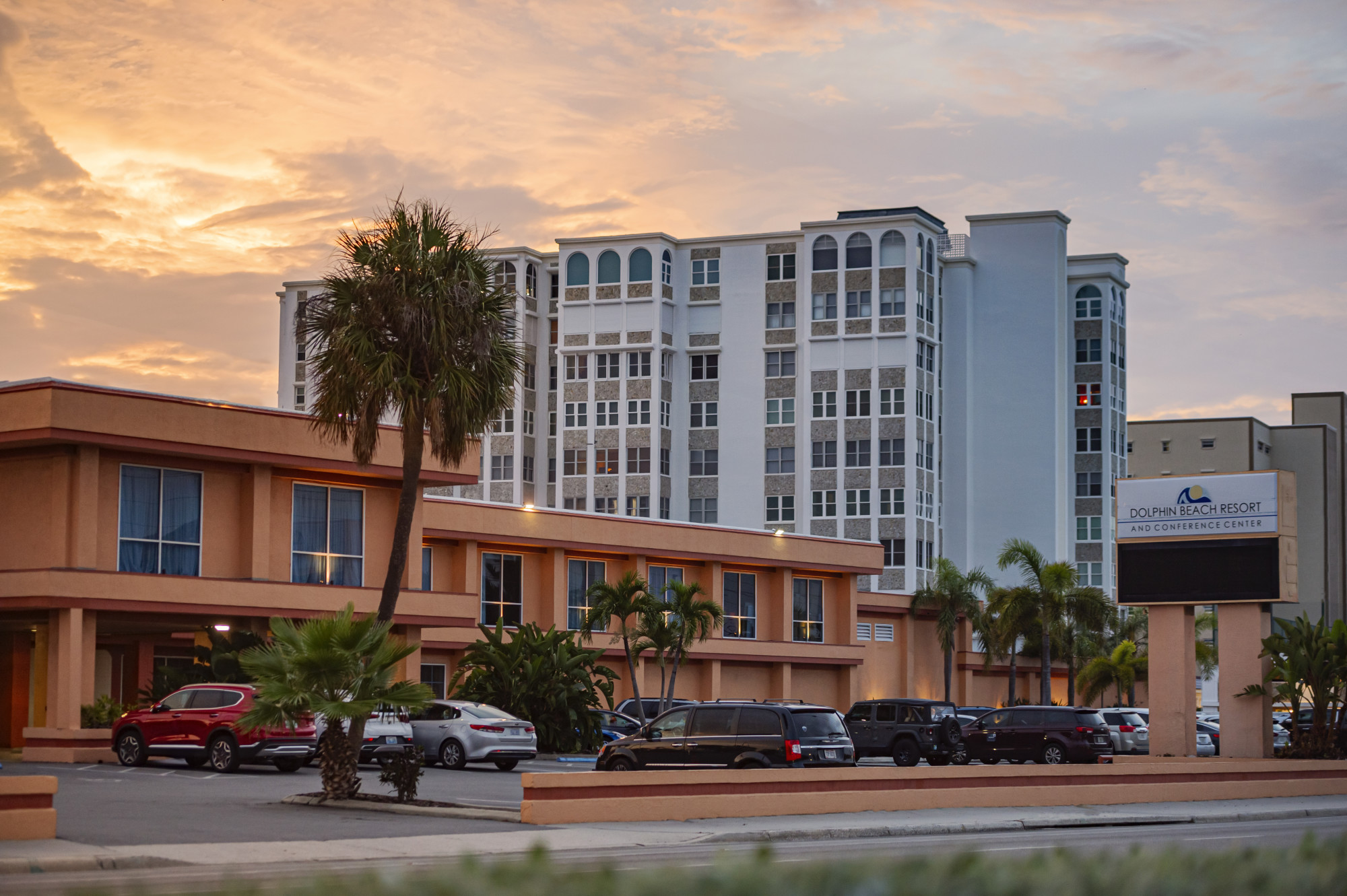 Dolphin Beach Resort_Exterior Sunset