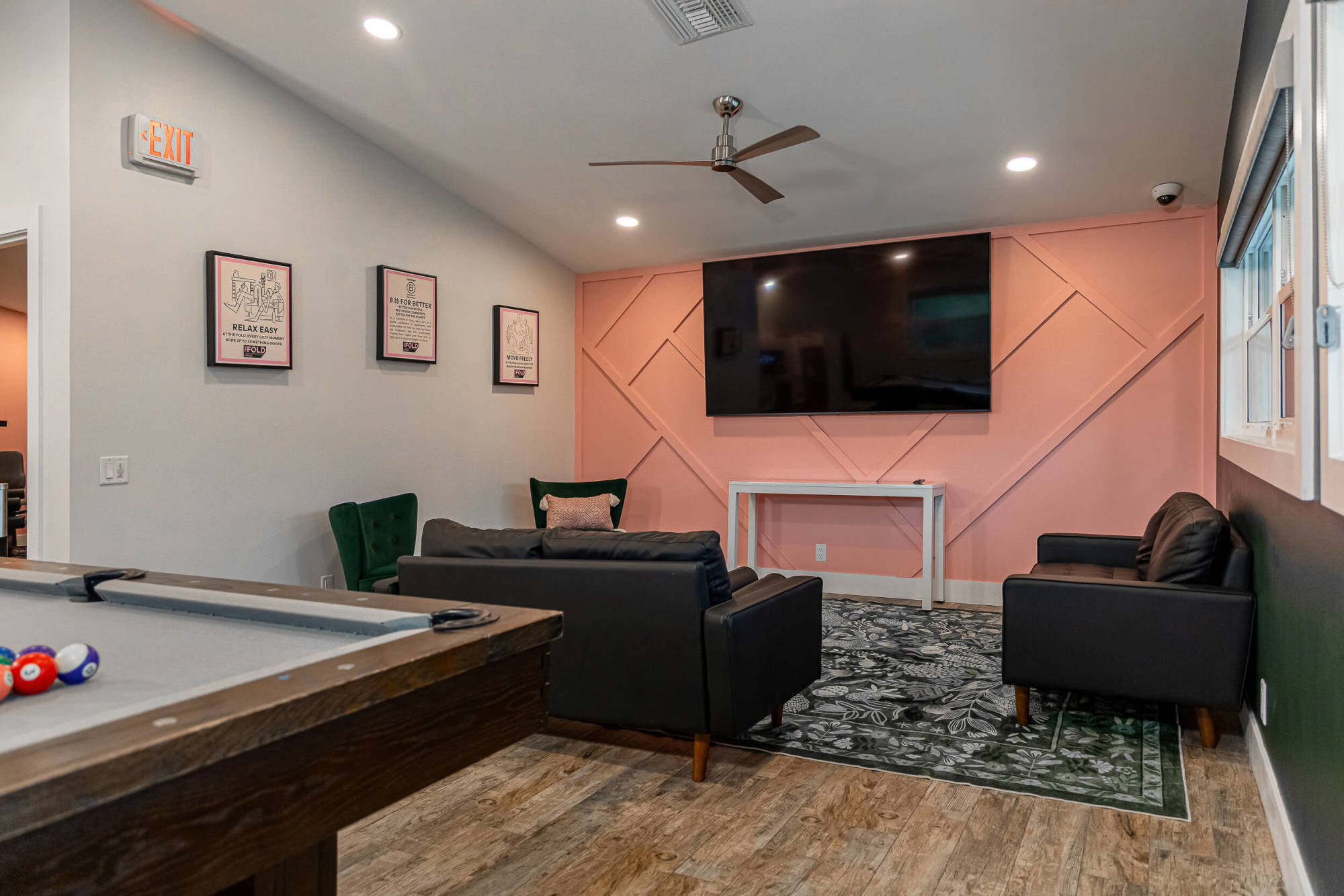 Activities center seating at The Fold Indian Shores