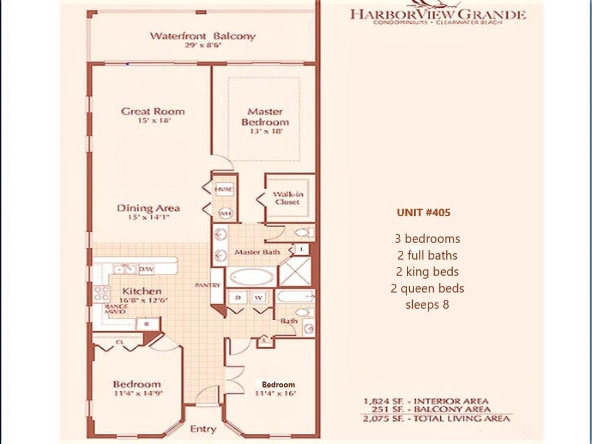 Harborview Grande #405 Floor Plan