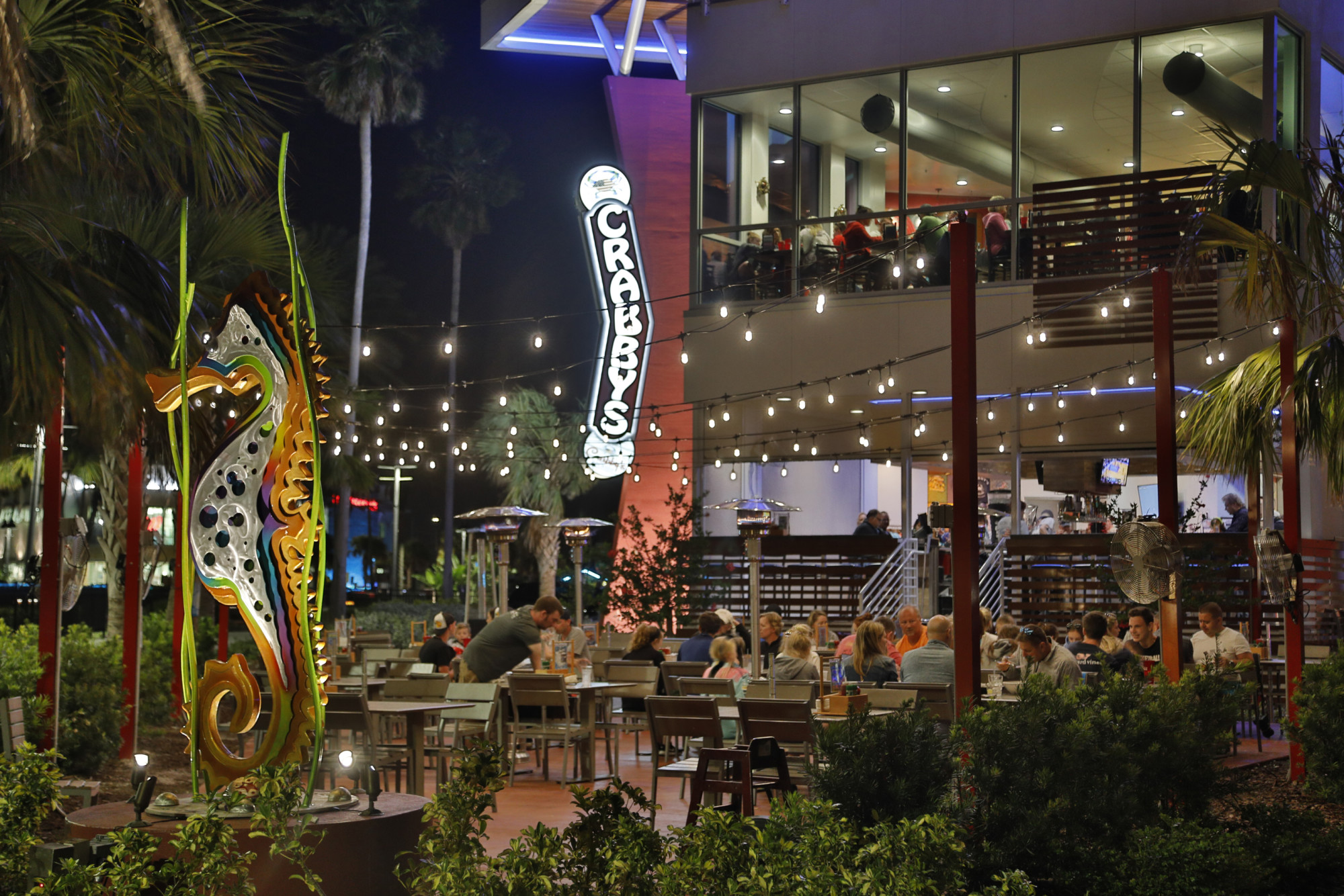 Crabby's Beachwalk Bar & Grill Night Shot