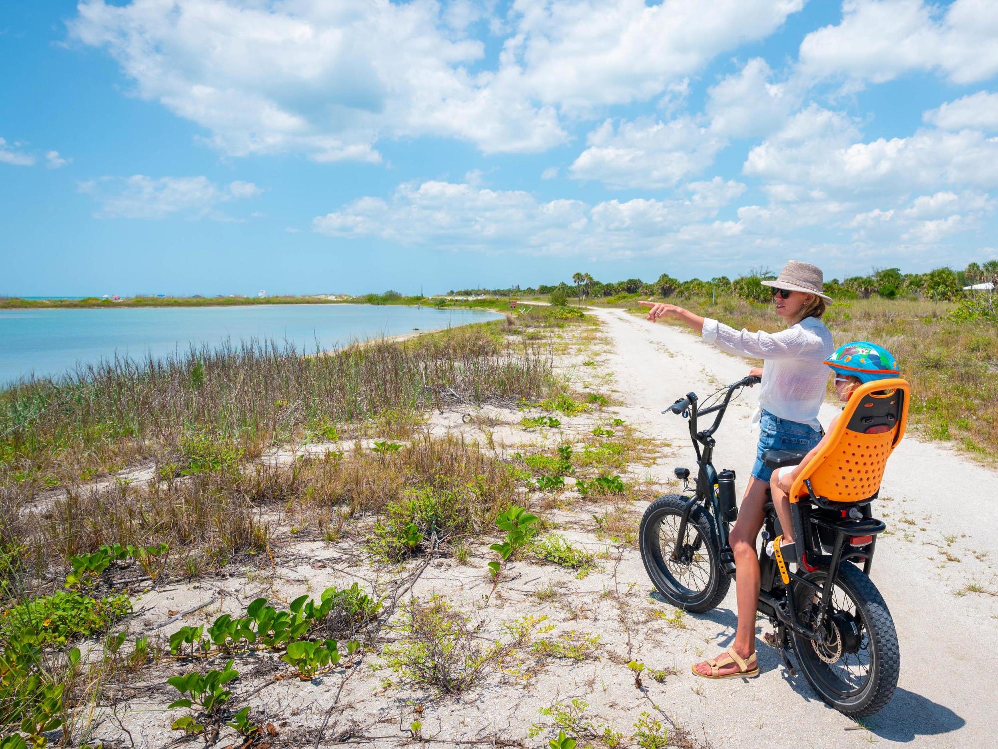 Fort De Soto Park family biking