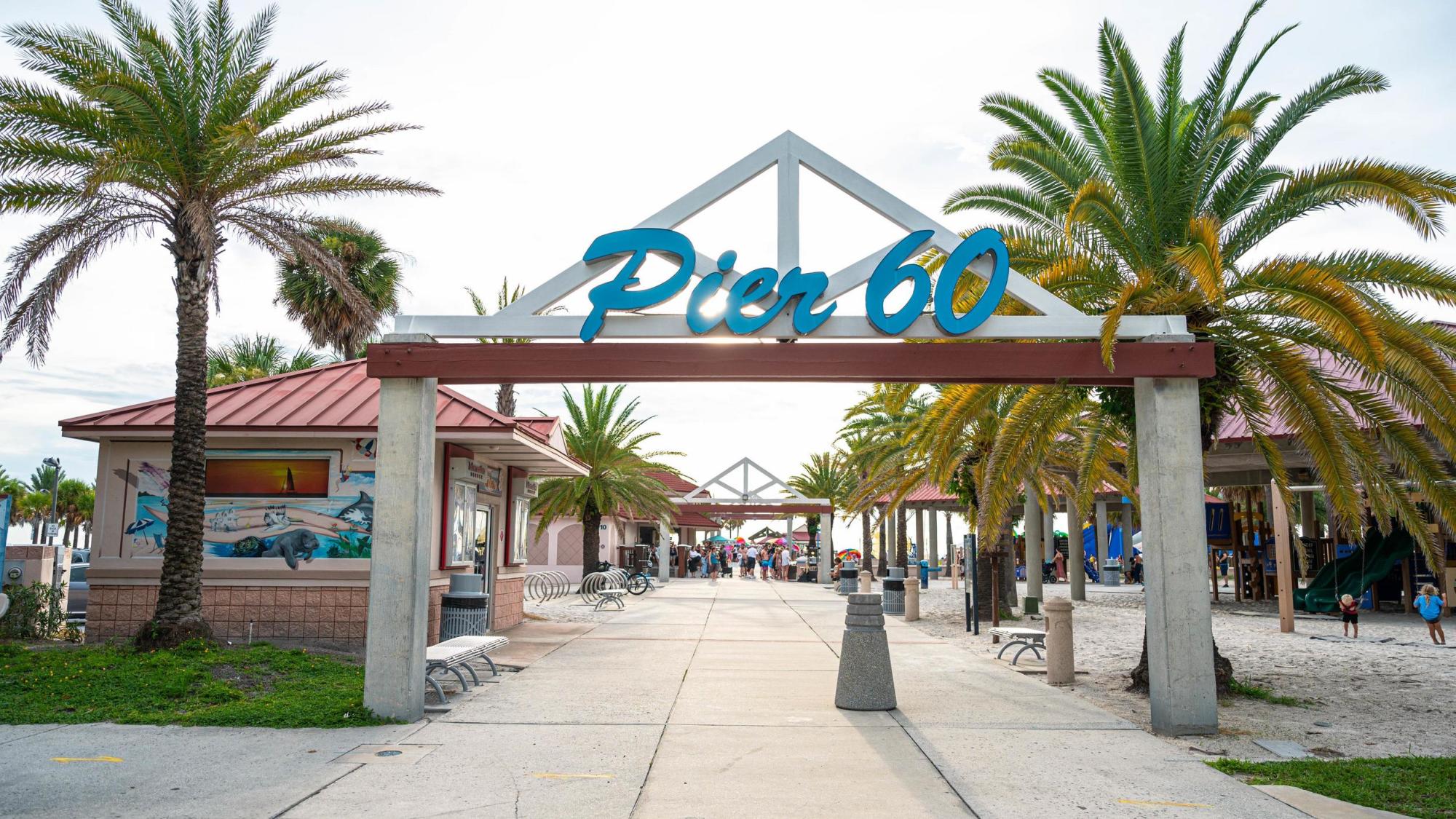 Pier 60 entry sign