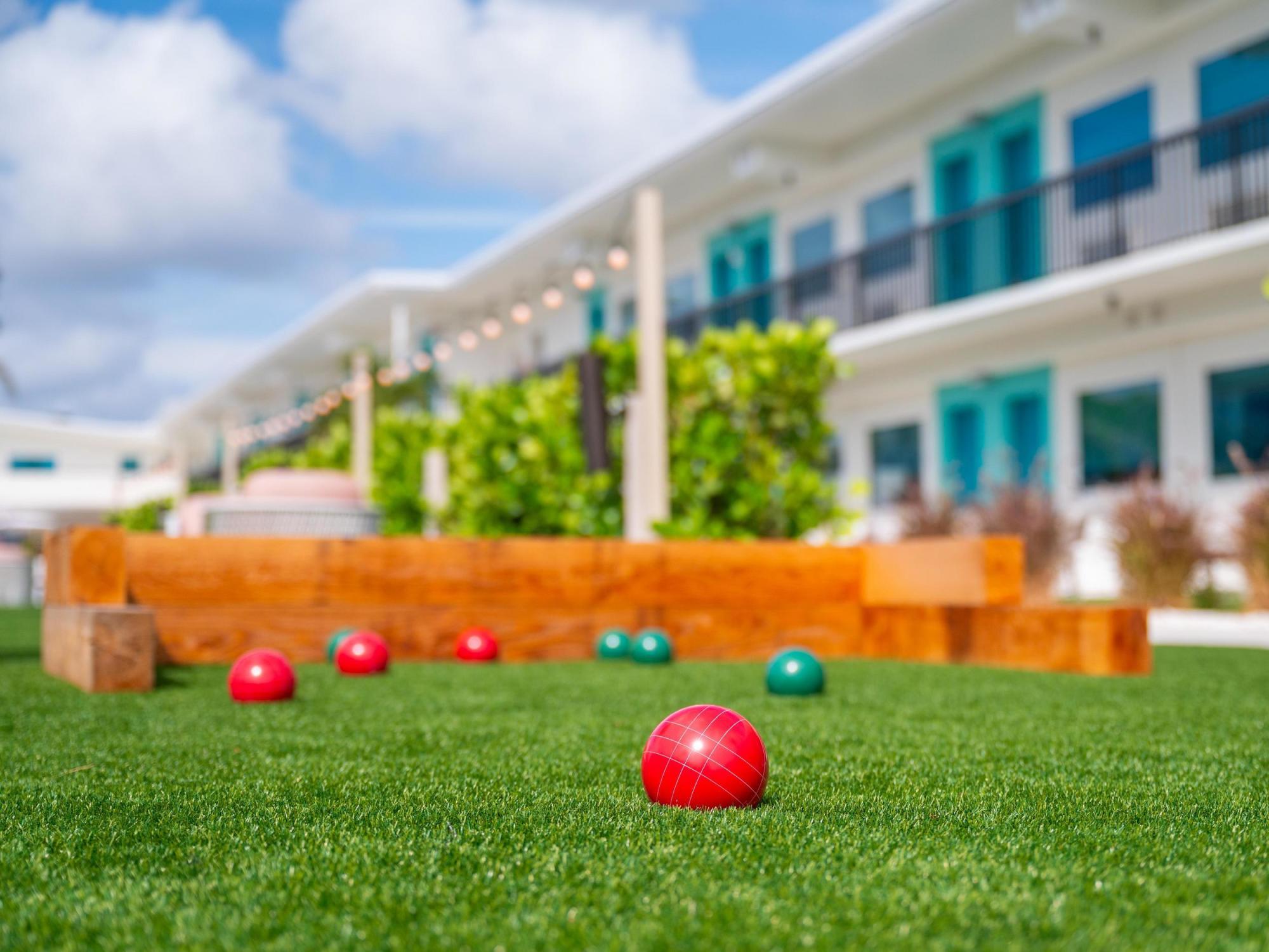 the Luce exterior bocce ball