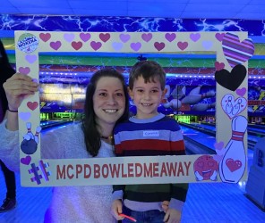 MOTHER AND SON VALENTINE'S BOWLING
