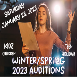 WINTER/SPRING 2023 PLAY AUDITIONS