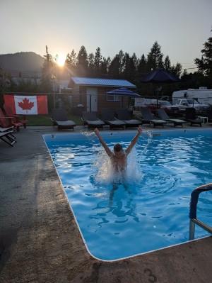 Christina Pines Pool Shot