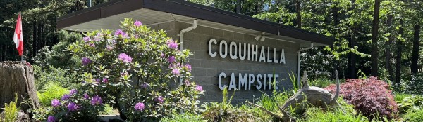 Coquihalla Campground Entrance Sign