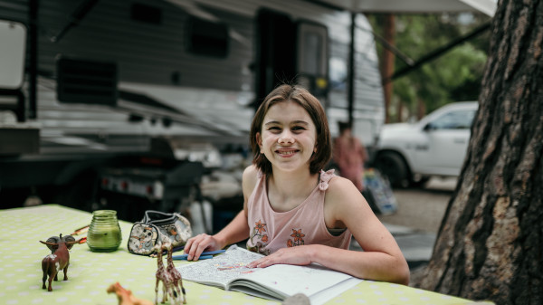 Gallagher Lake | A Parkbridge Camping & RV Resort happy Girl